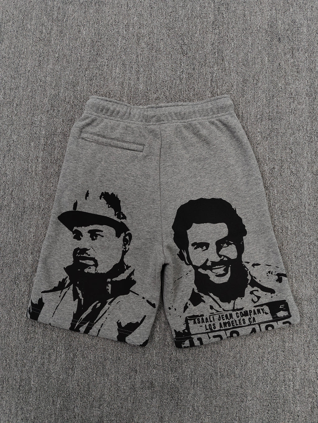 assali grey/black shorts
