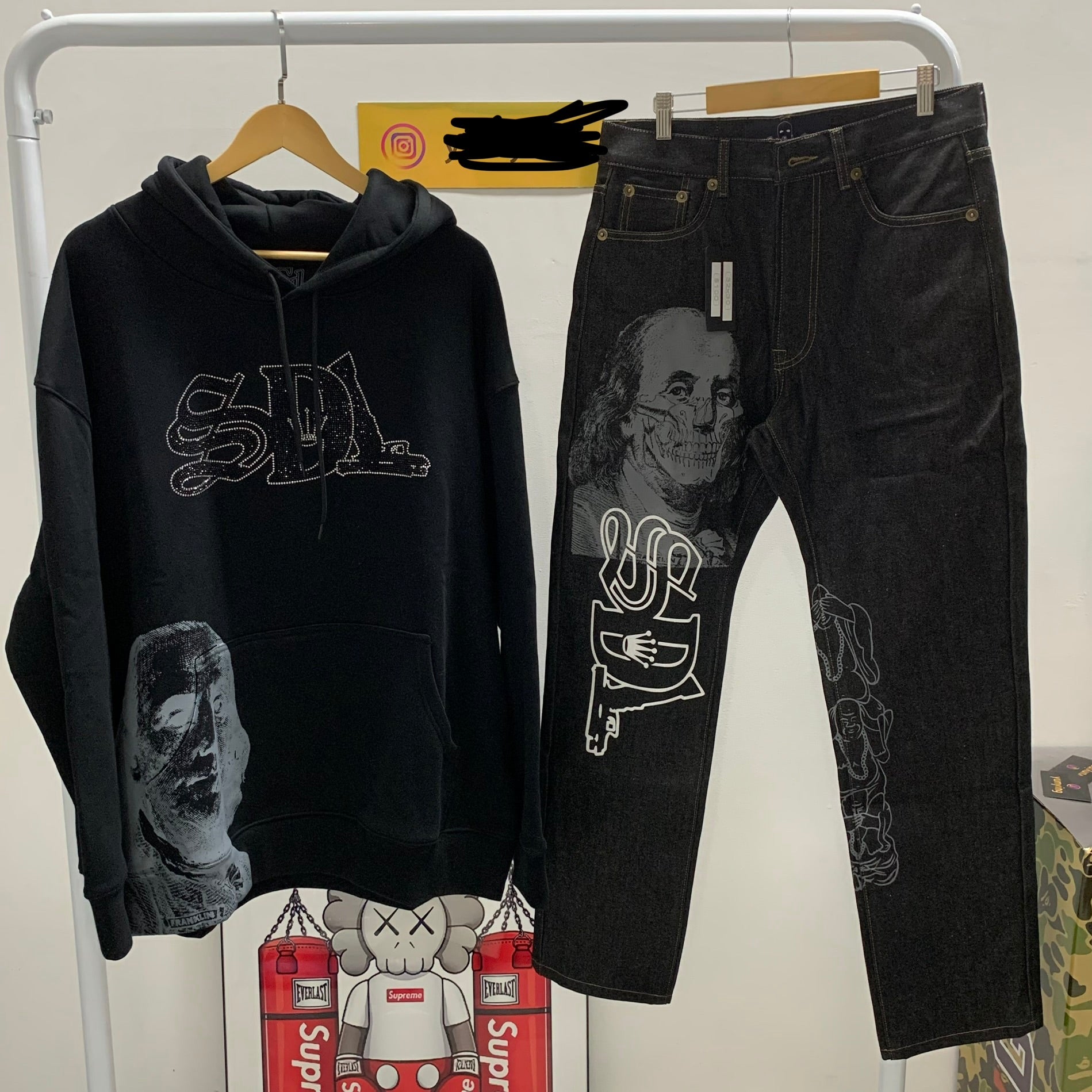SDL hoodie / jean SET