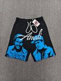 assali black/blue shorts