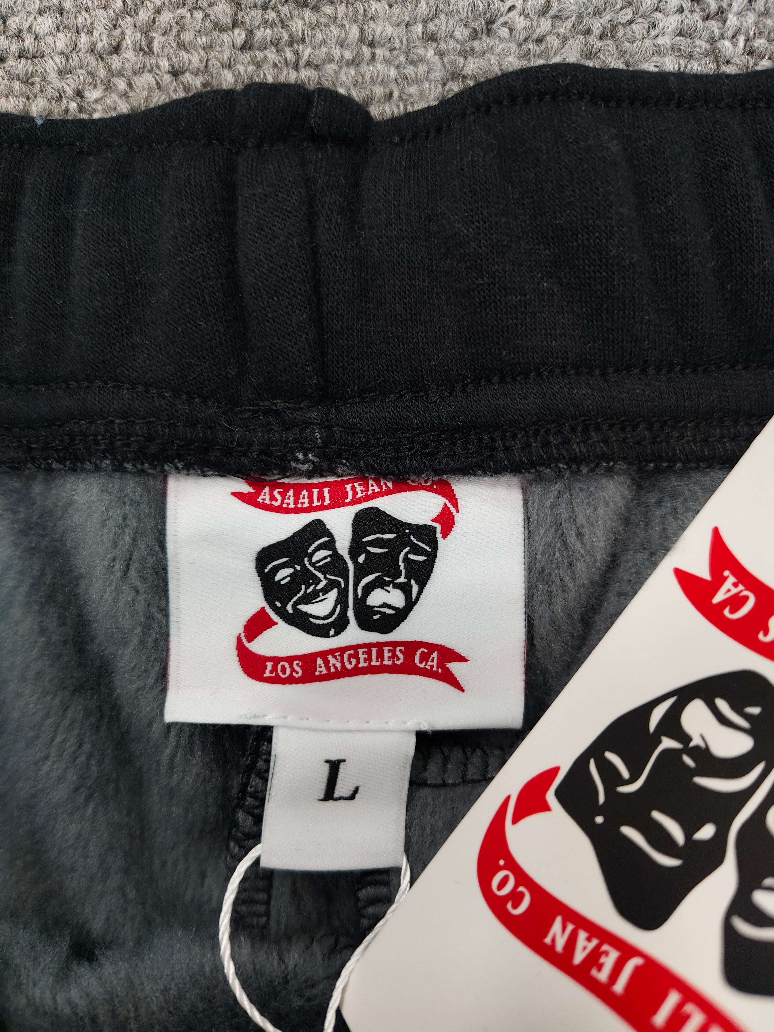 assali black/blue shorts