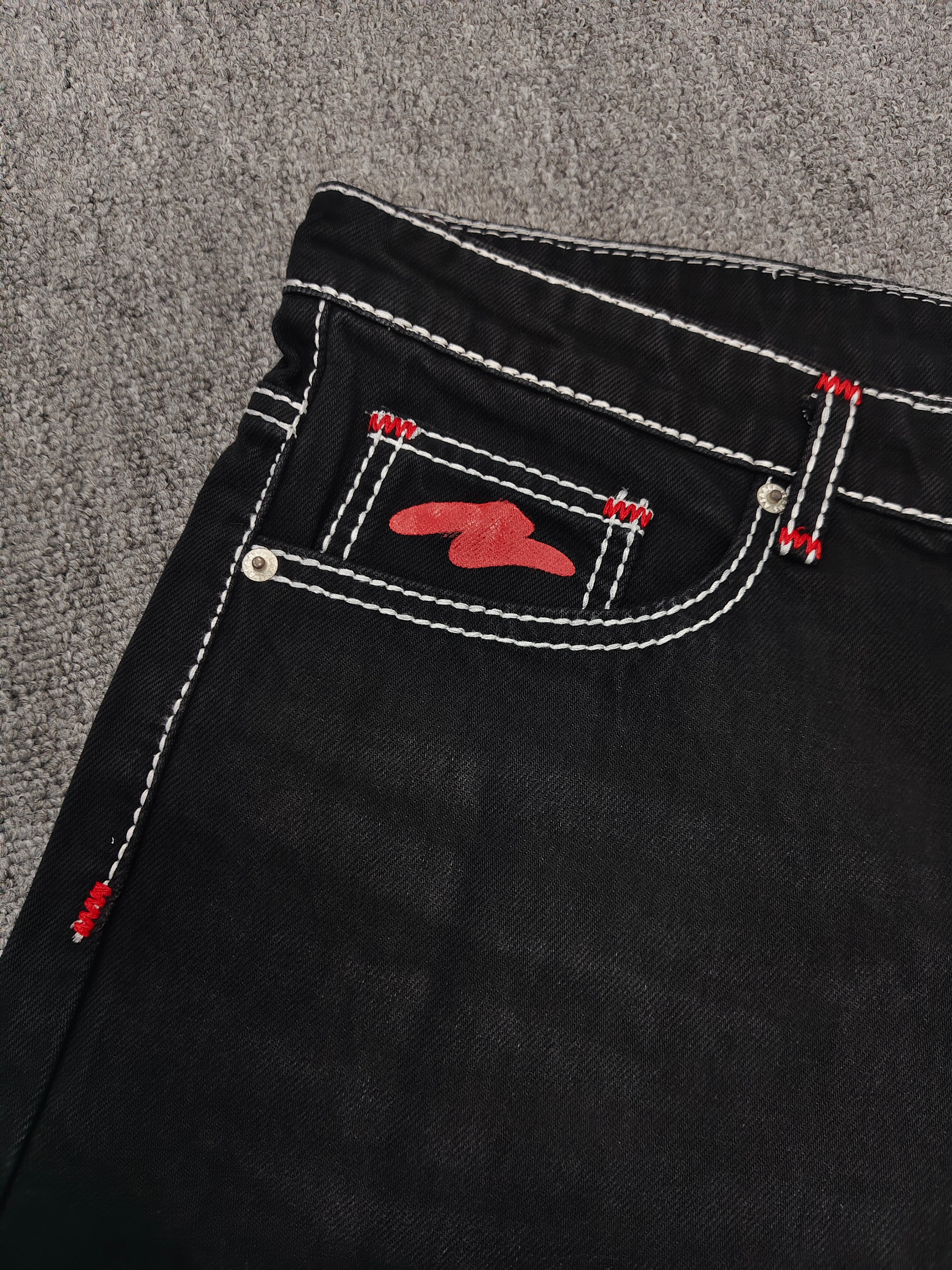 assali black/white jeans