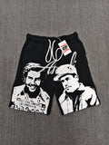 assali black/white shorts