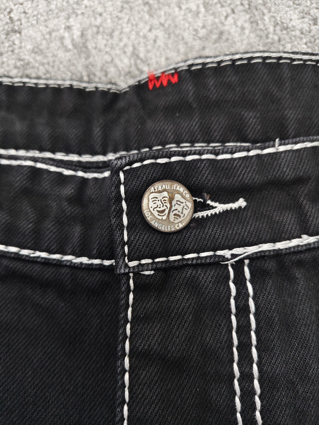 assali black/white jeans
