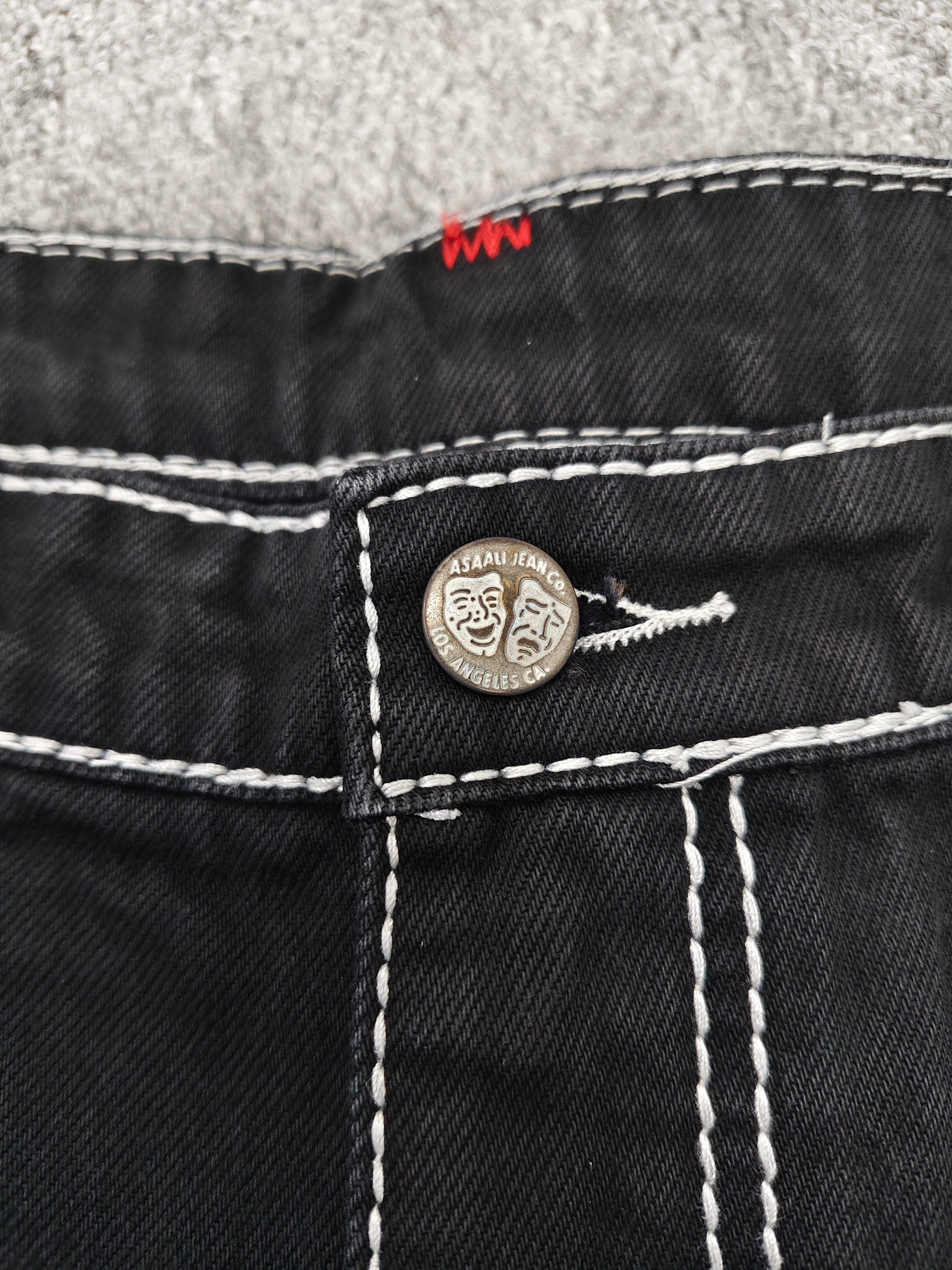 assali black/white jeans