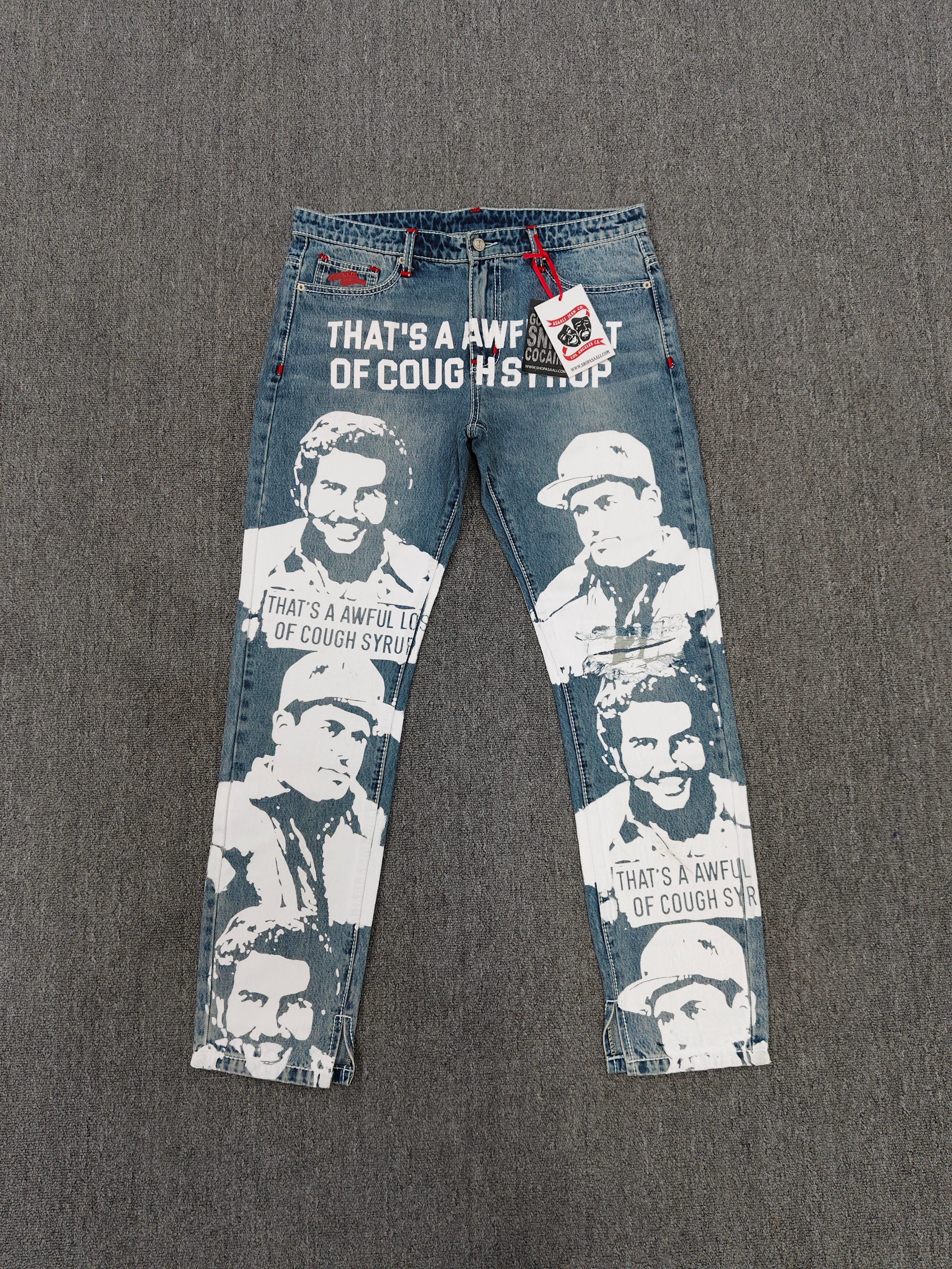 assali blue/white/red jeans