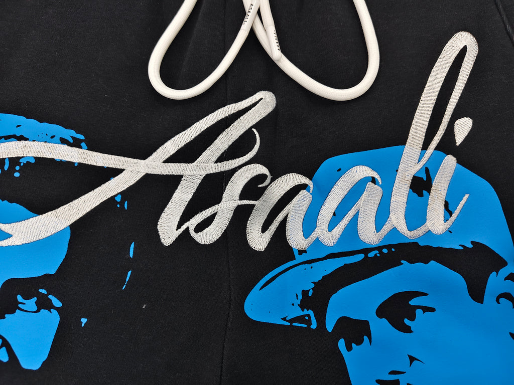 assali black/blue shorts