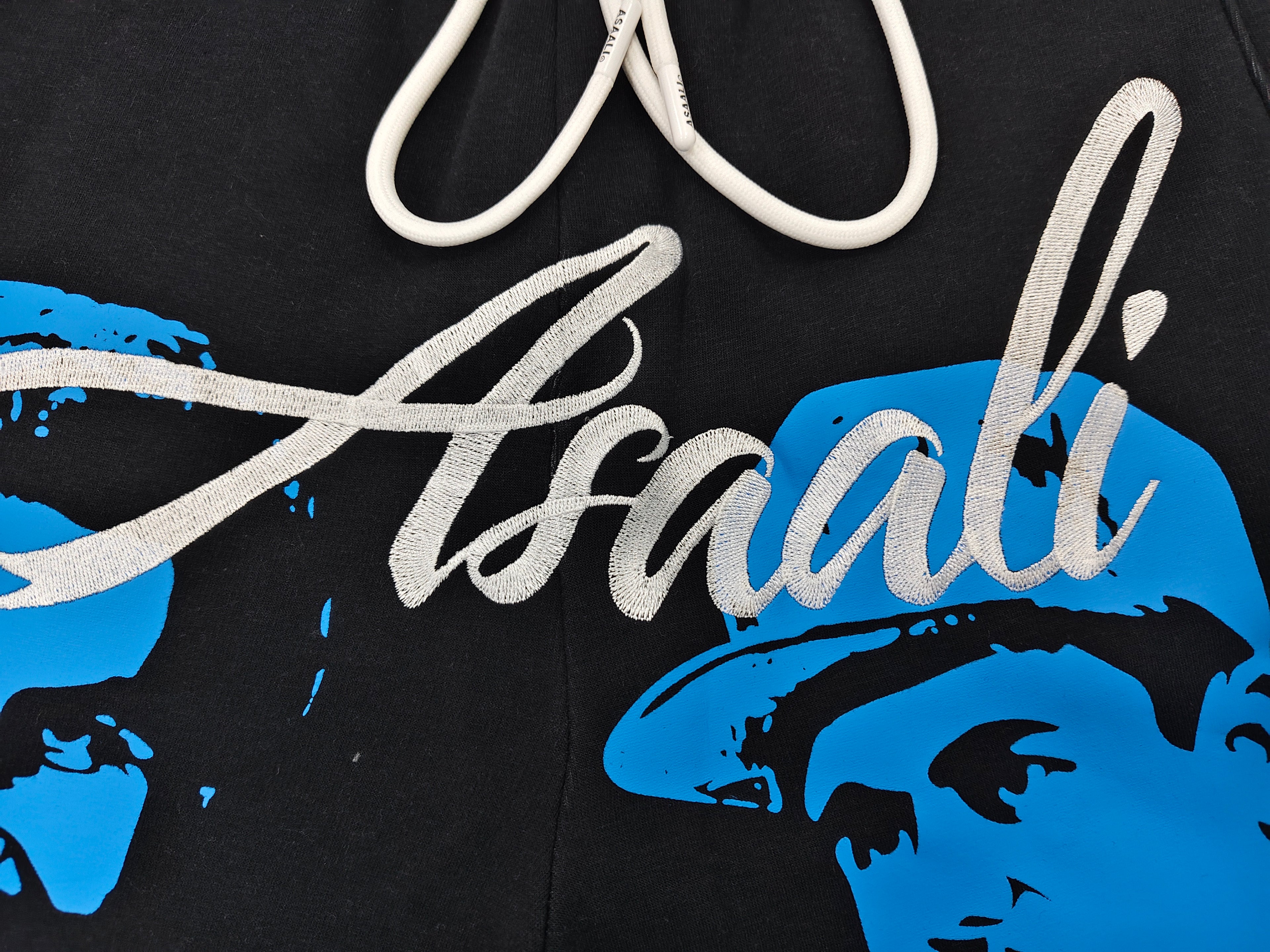 assali black/blue shorts